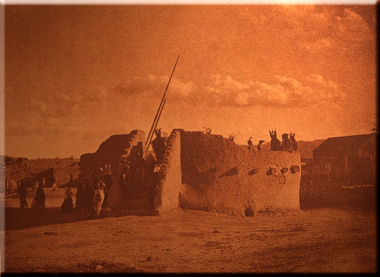 Tablita Dancers at the Kiva - San Ildefonso