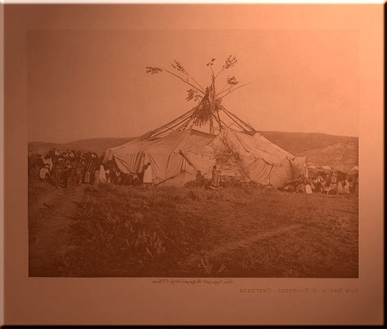 Sun Dance in Progress - Cheyenne